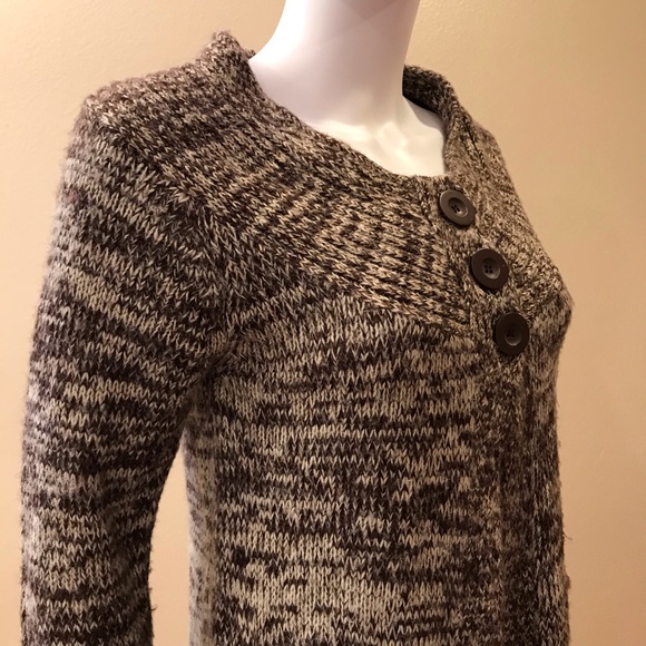 Carol Rose Cardigan Sweater Womens Size Small Shades of Brown Pockets - Picture 5 of 14